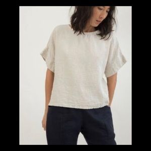 Elizabeth Suzann Flax Linen Georgia Tee, Sz OS
